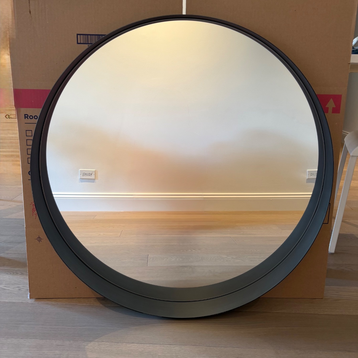 CB2 Dark Gray Wall Mirror - image-6