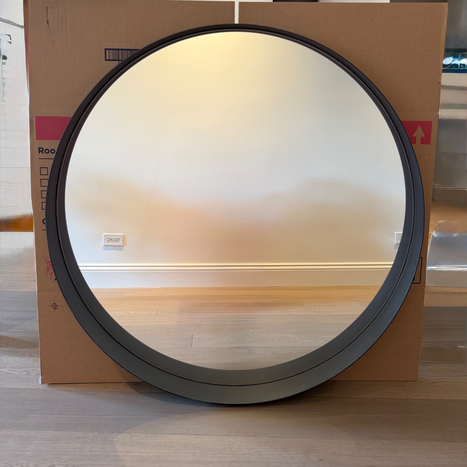 CB2 Dark Gray Wall Mirror - image-7