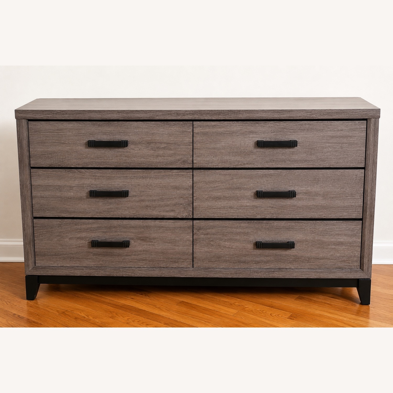 Light Gray Wood Dresser - image-1