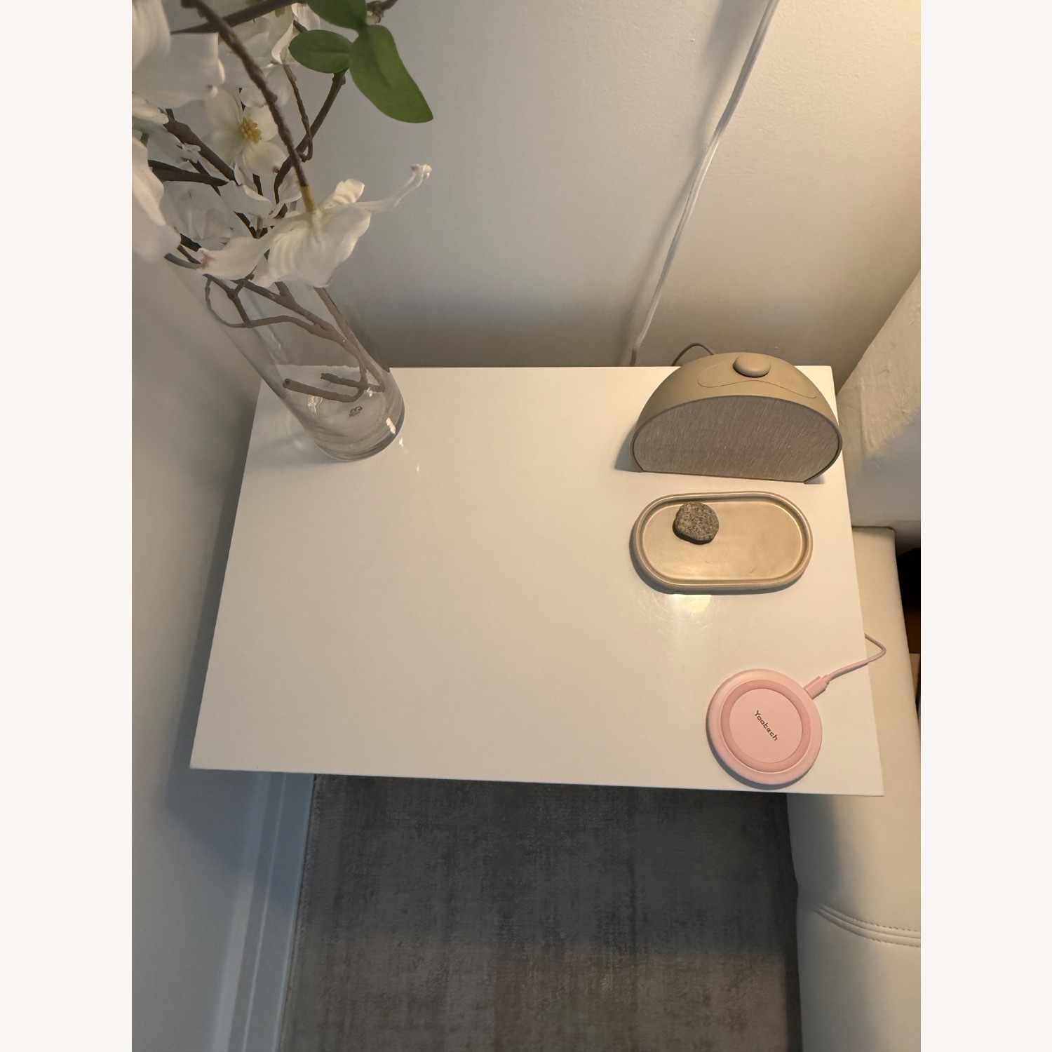 CB2 Glossy White Nightstand - image-2