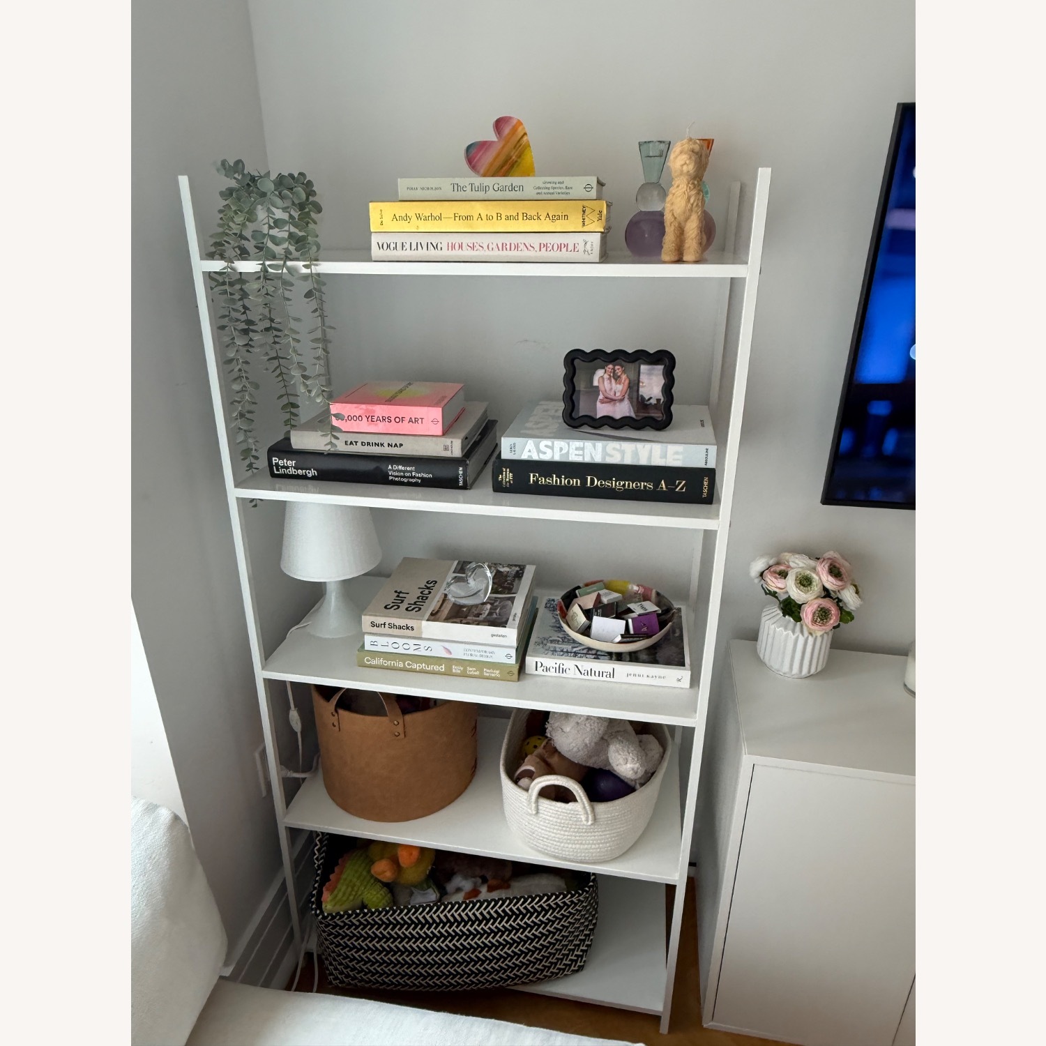 IKEA White Metal Bookcase - image-2