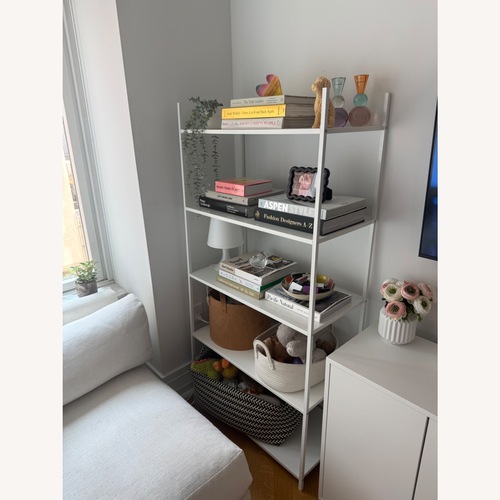 Used IKEA White Metal Bookcase for sale on AptDeco