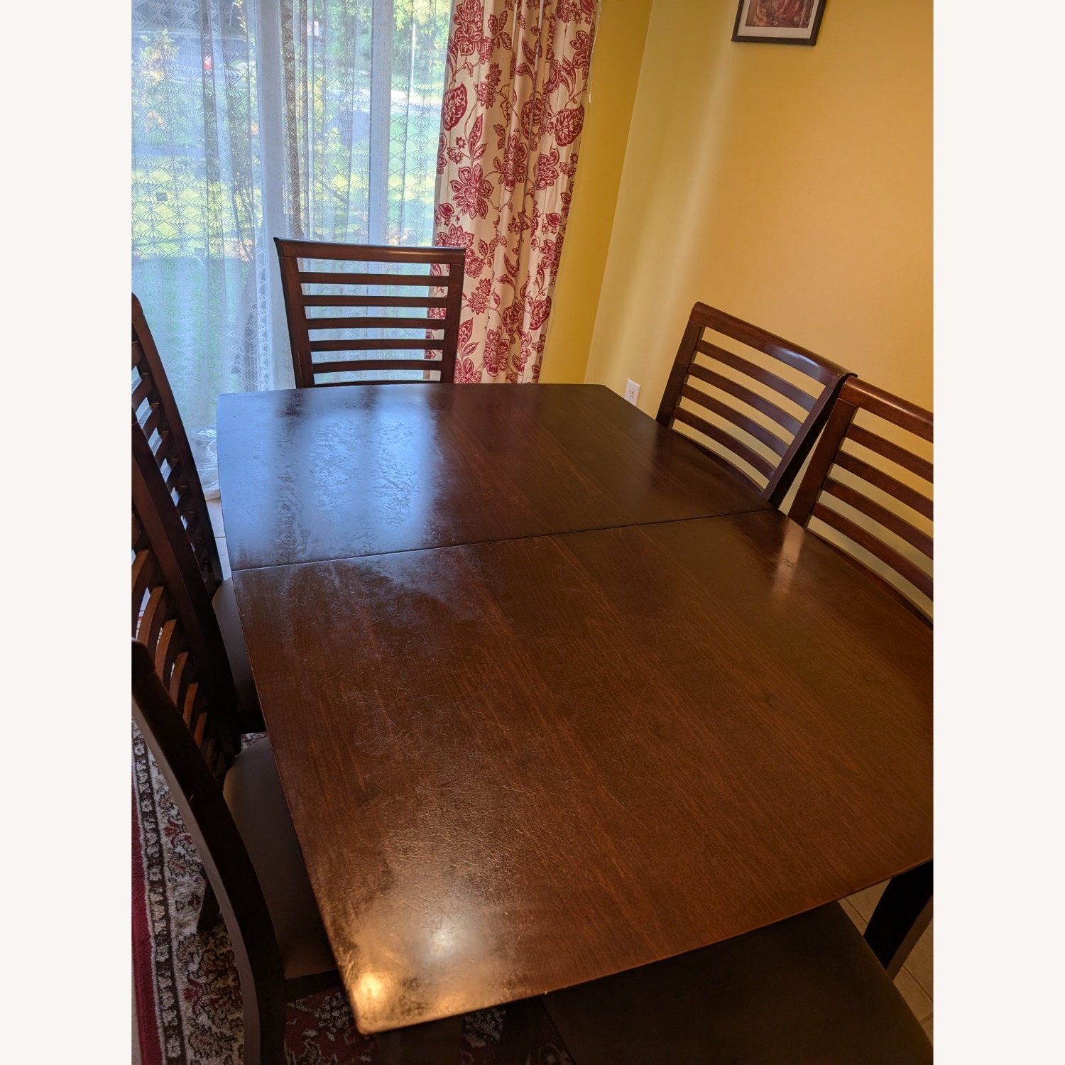 Bob's Discount Furniture Dark Brown Dining Table - image-2