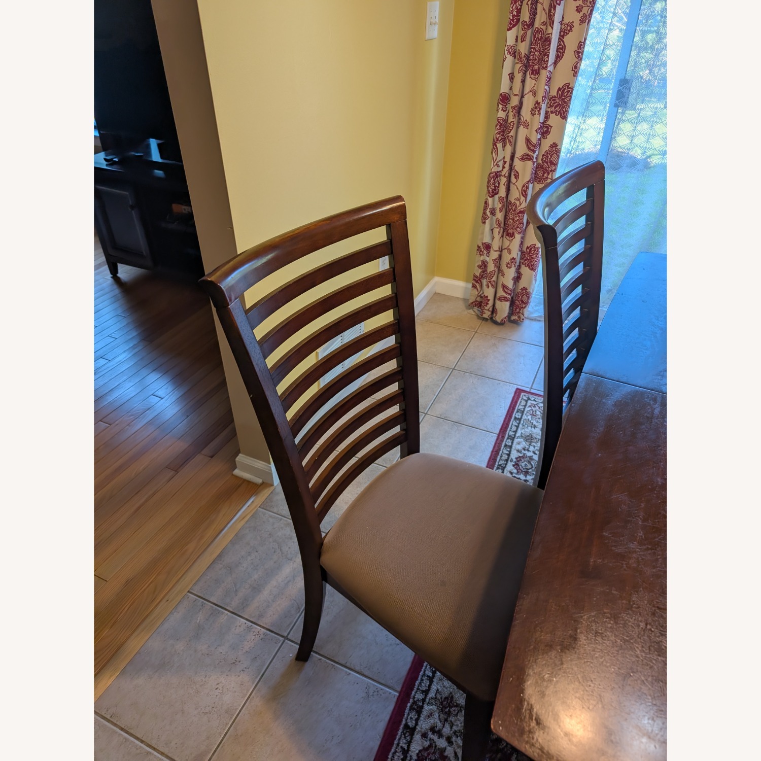 Bob's Discount Furniture Dark Brown Dining Table - image-1