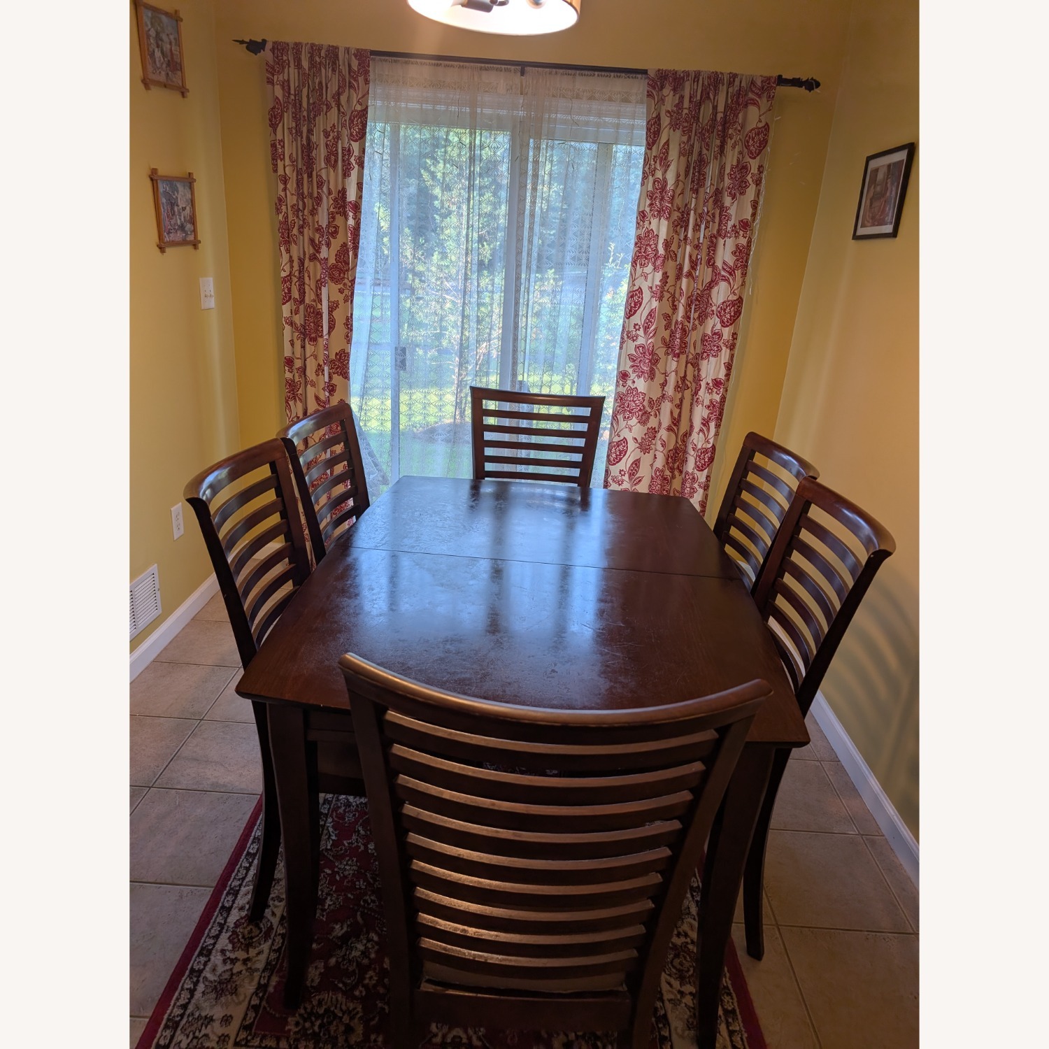 Bob's Discount Furniture Dark Brown Dining Table - image-4