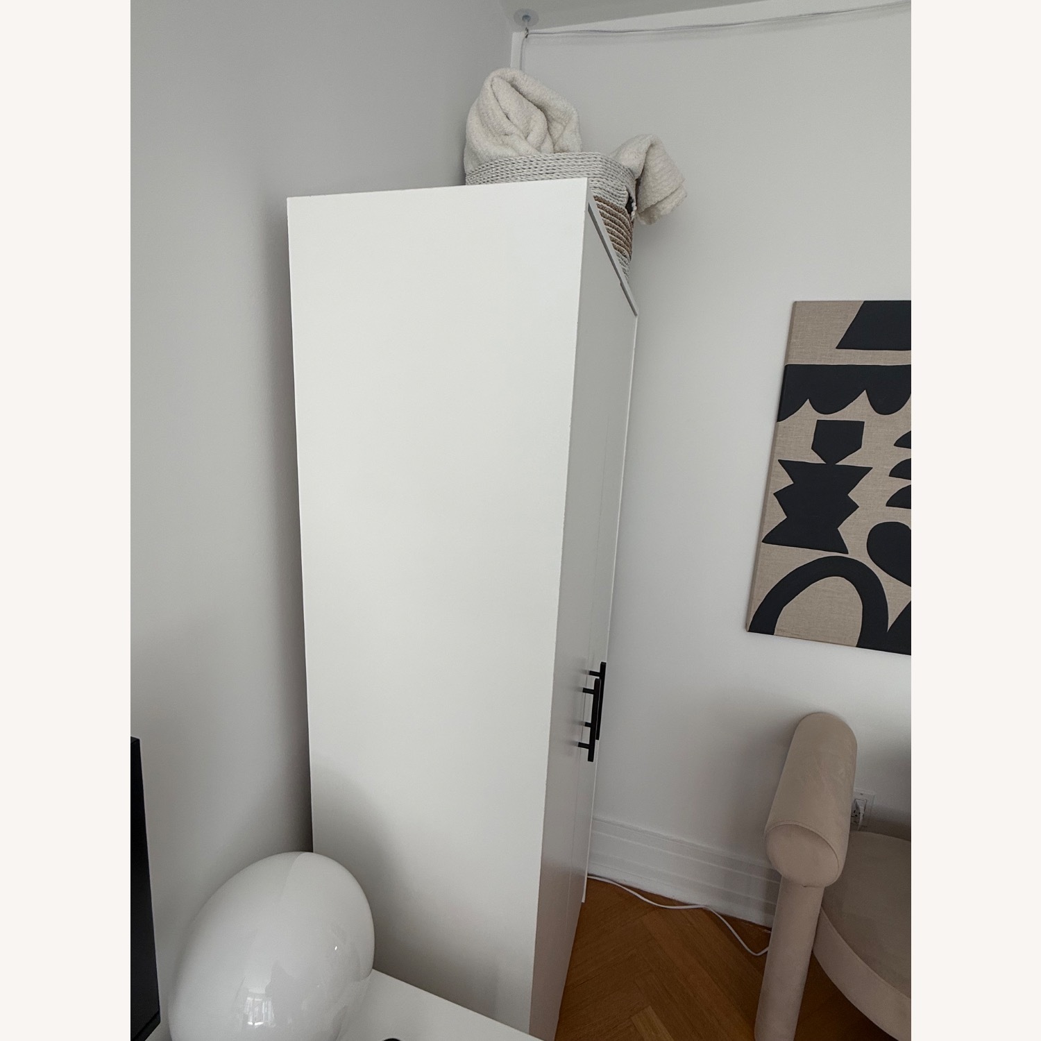 Amazon White Wood Armoire - image-2