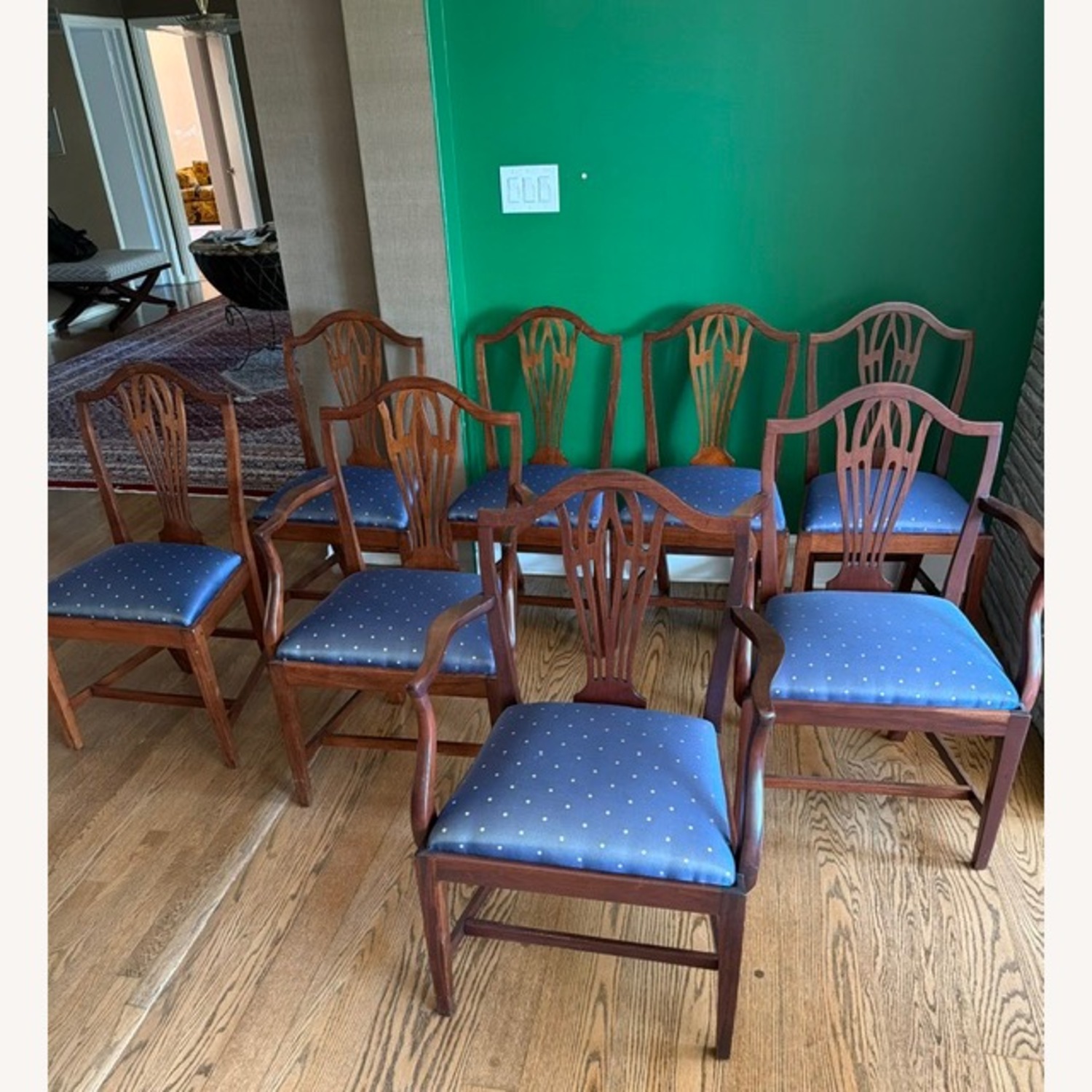 19th Century Hepplewhite Dining Chairs - image-10