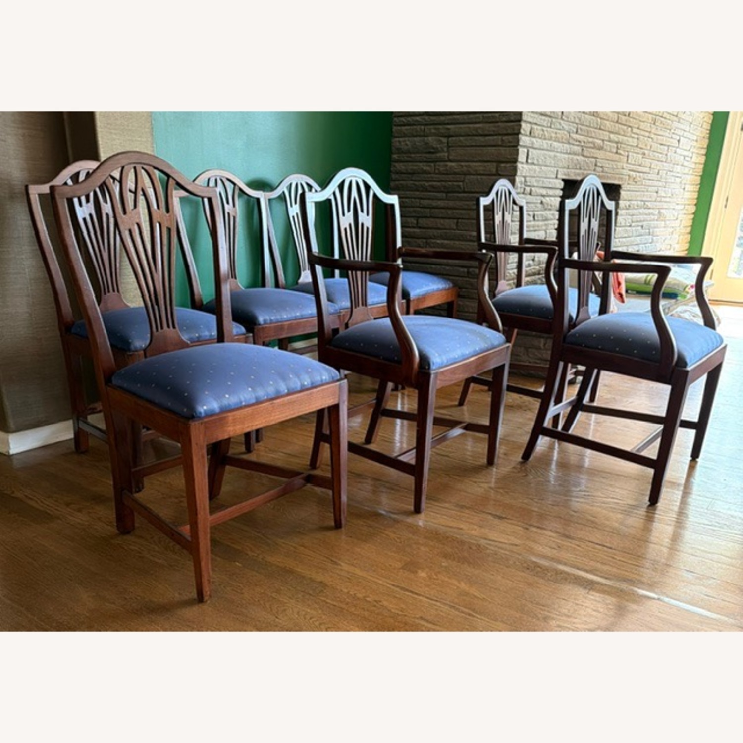 19th Century Hepplewhite Dining Chairs - image-2