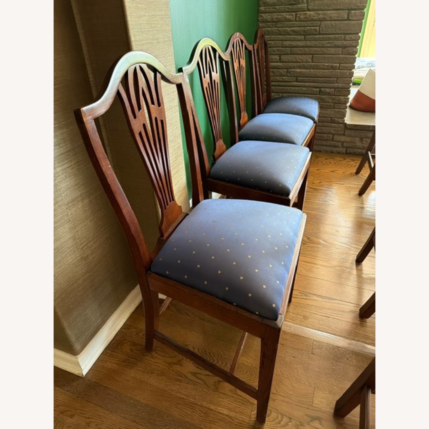 19th Century Hepplewhite Dining Chairs - image-3
