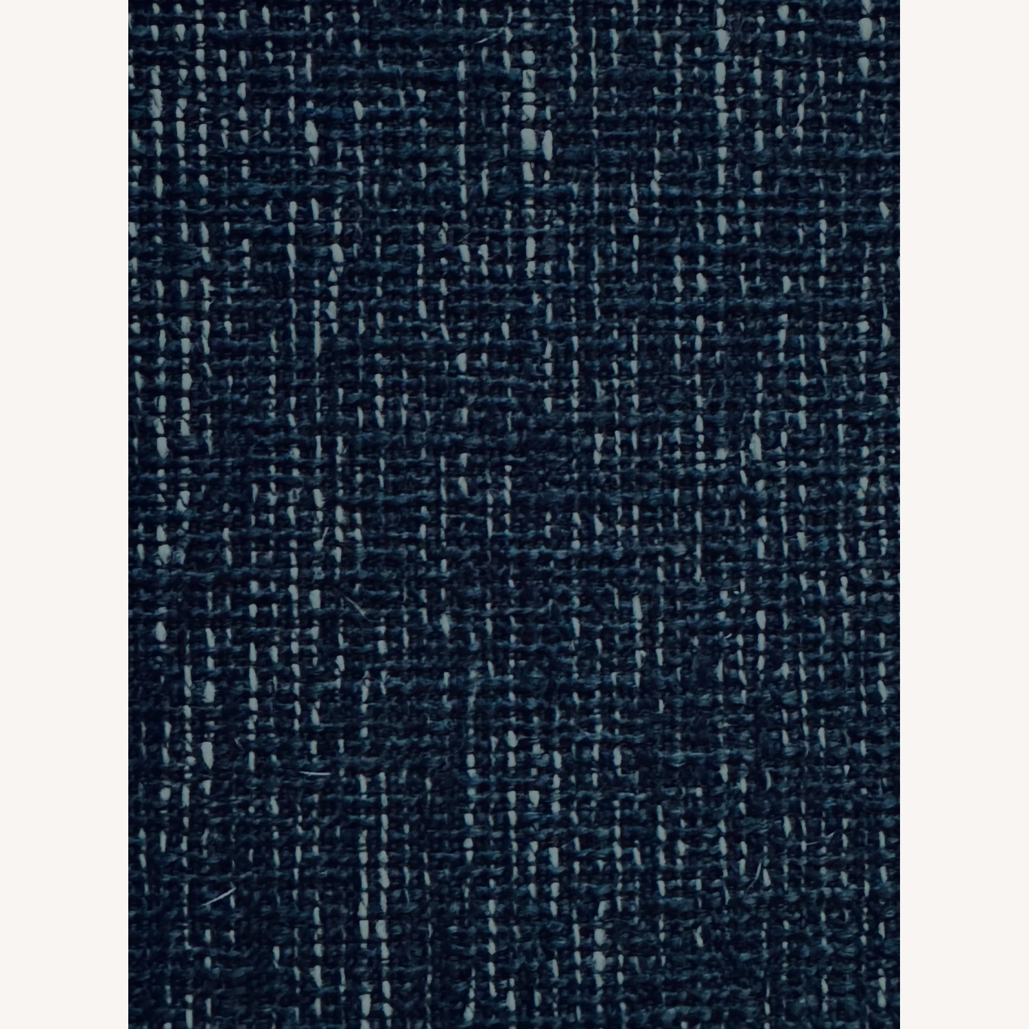 West Elm Haven Blue Fabric Ottoman - image-5