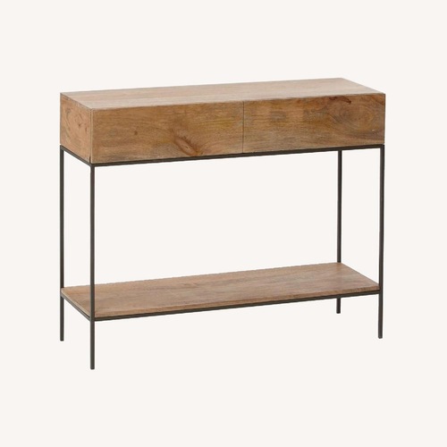 Used West Elm Industrial Raw Mango Industrial Storage Console 42" for sale on AptDeco
