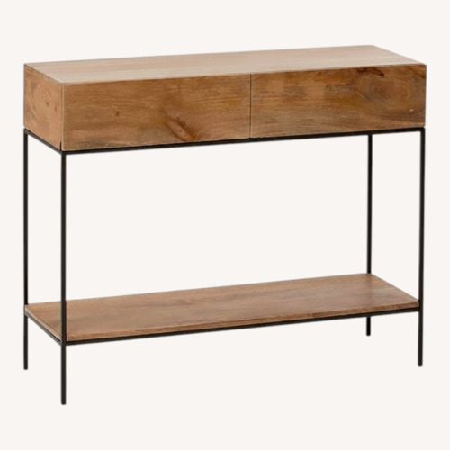 Used West Elm Industrial Raw Mango Industrial Storage Console 42" for sale on AptDeco