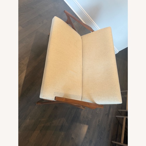 Used Crate & Barrel Cavett Pearl Loveseat for sale on AptDeco
