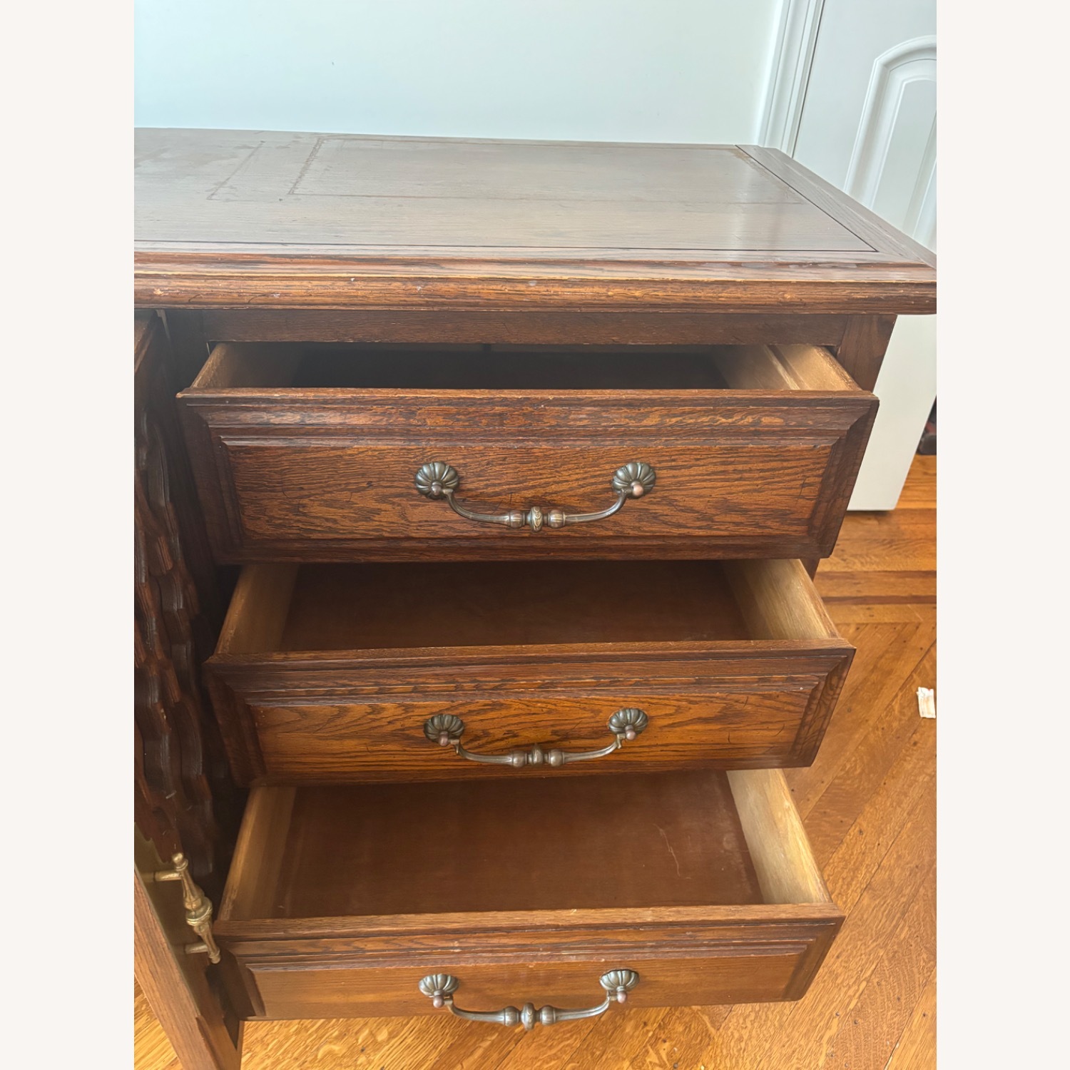 Vintage/Antique Finds Dark Brown Wood Sideboard - image-6