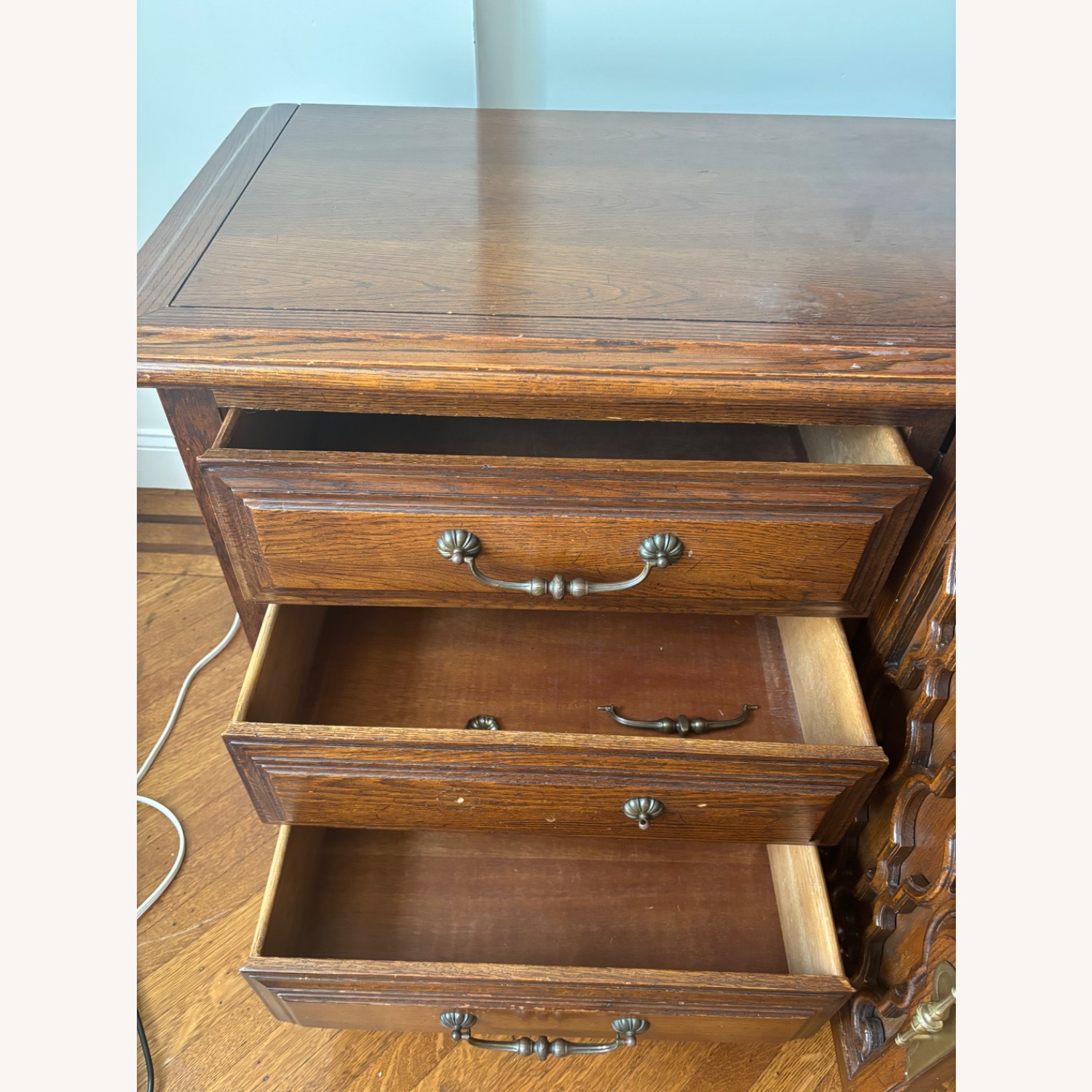 Vintage/Antique Finds Dark Brown Wood Sideboard - image-7
