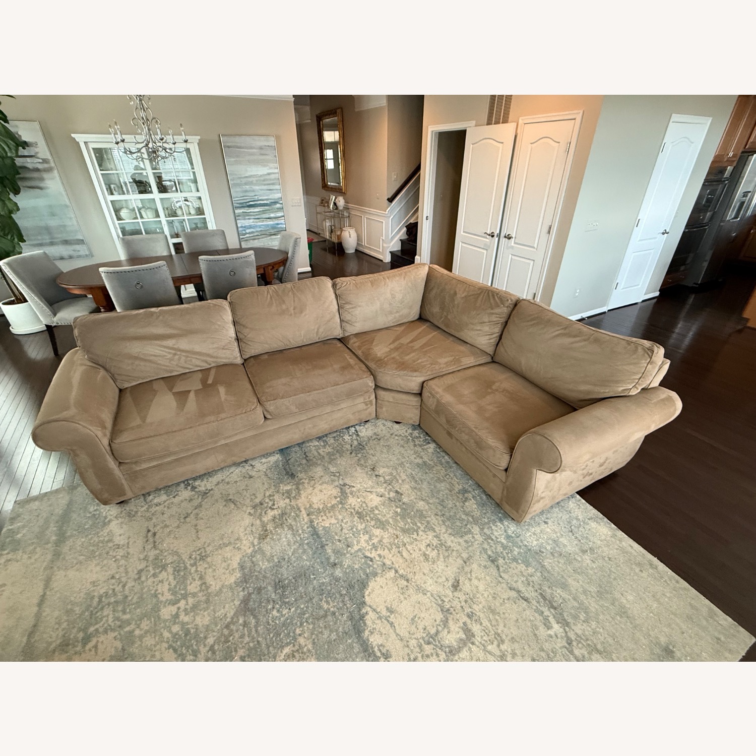 Pottery Barn Pierce Light Brown 3+ Piece Sectional - image-2