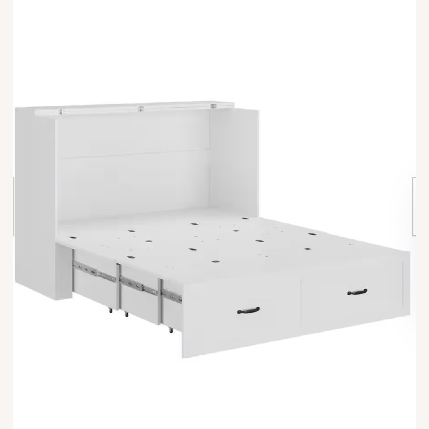 Bed Bath & Beyond White Queen Murphy Bed - image-5