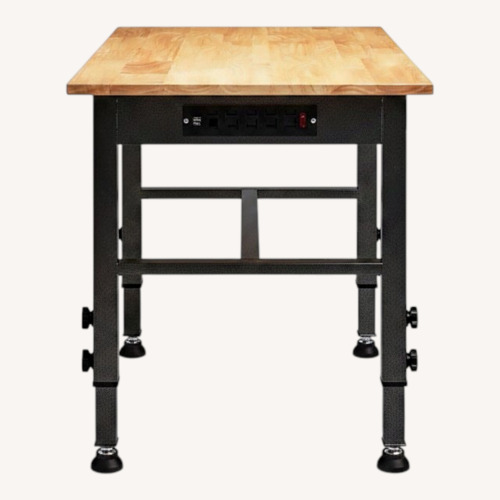 Used Adjustable Hardwood-Top Workbench with Outlet for sale on AptDeco