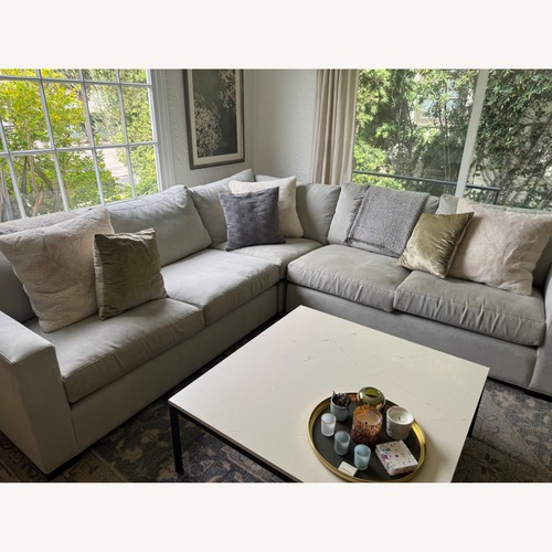 Used Crate & Barrel Axis 3-Piece L-Shaped Sectional Sofa for sale on AptDeco