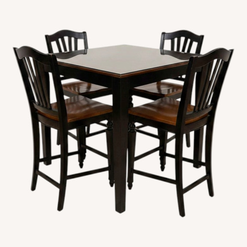 Used Solid Wood High Top Furniture Set for sale on AptDeco