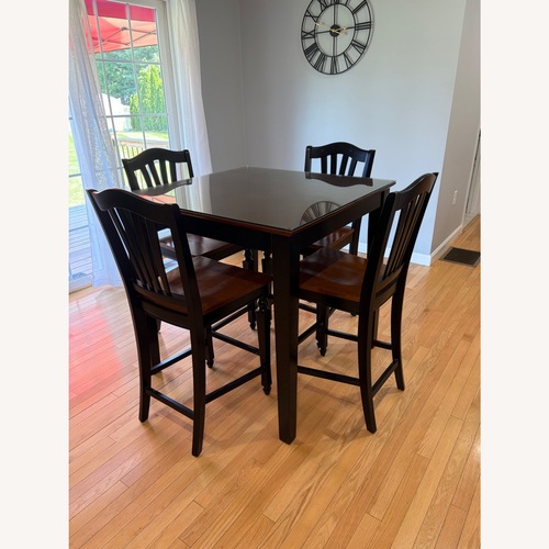 Used Solid Wood High Top Furniture Set for sale on AptDeco