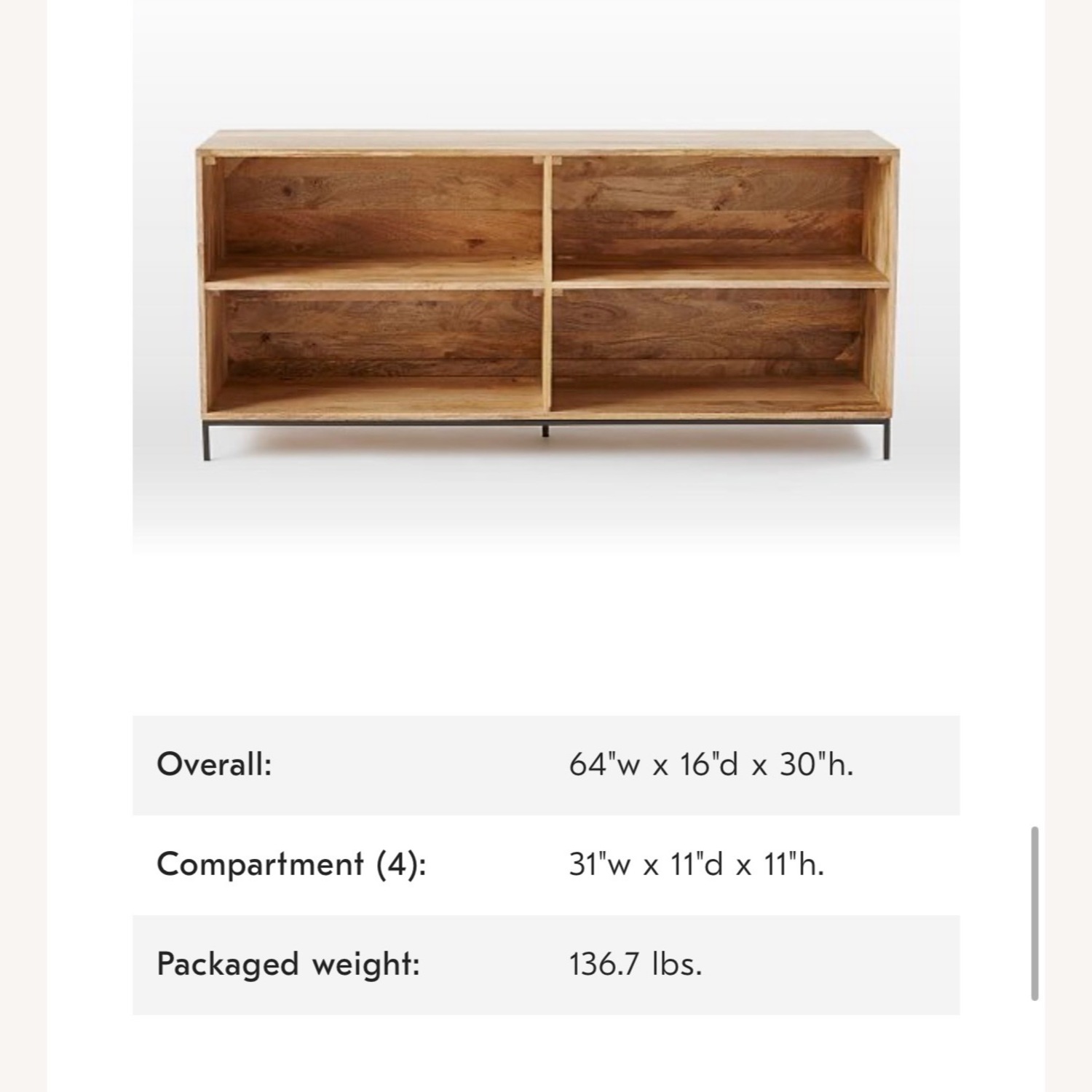 West Elm Industrial Open Storage Modular Bookcase - image-4