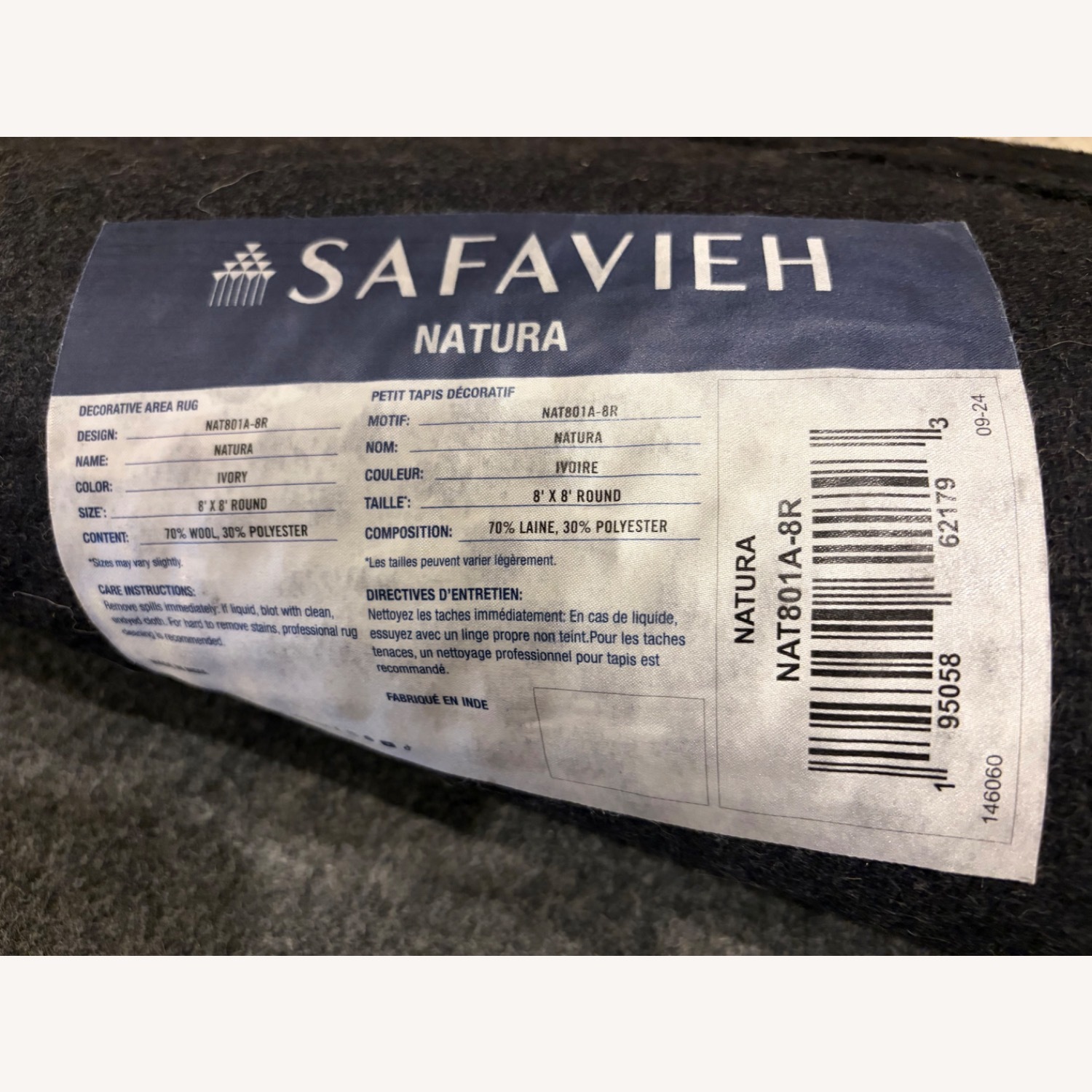 Safavieh Natura Natural Fabric Area Rug 8' x 8' - image-2