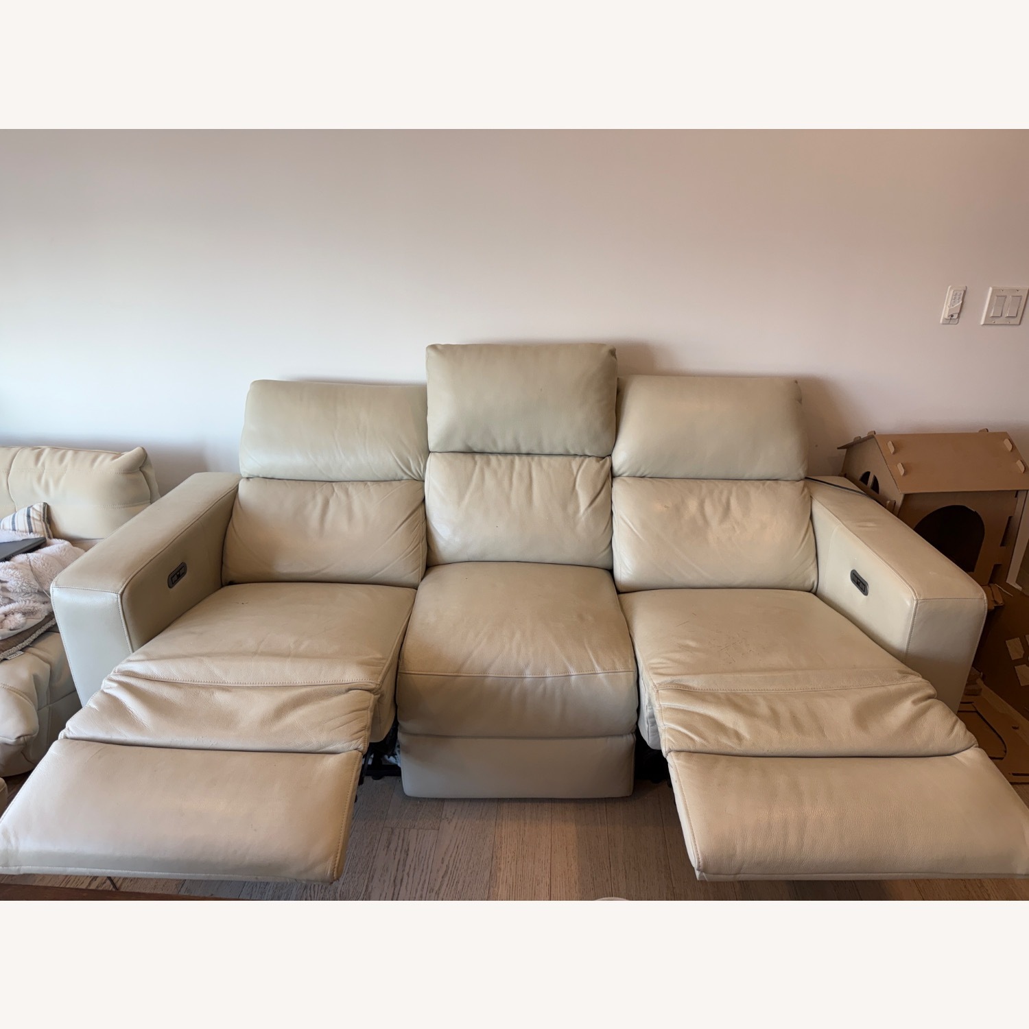 Costco Kramer Leather Power Reclining Sofa - image-2