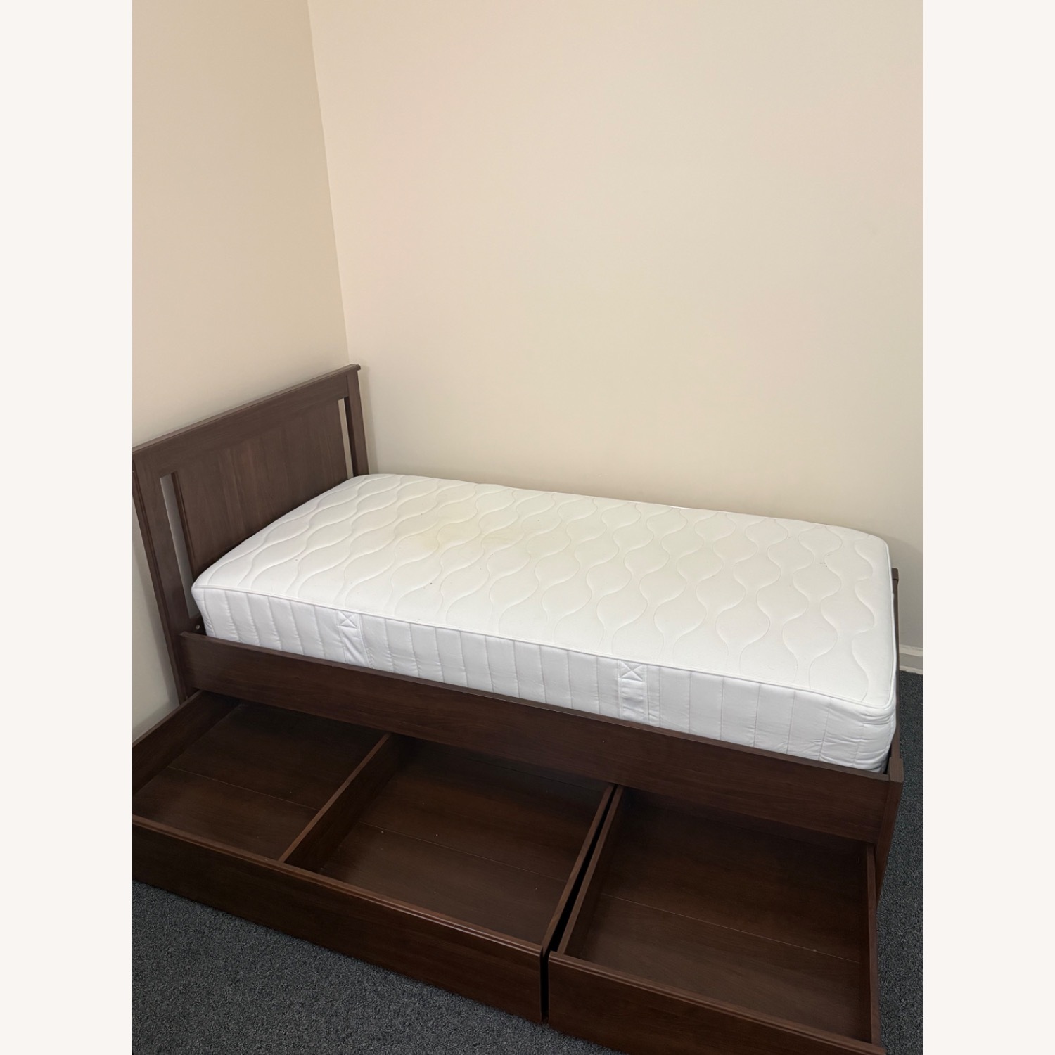 IKEA SONGESAND Bed Frame With 2 Storage Boxes - image-2