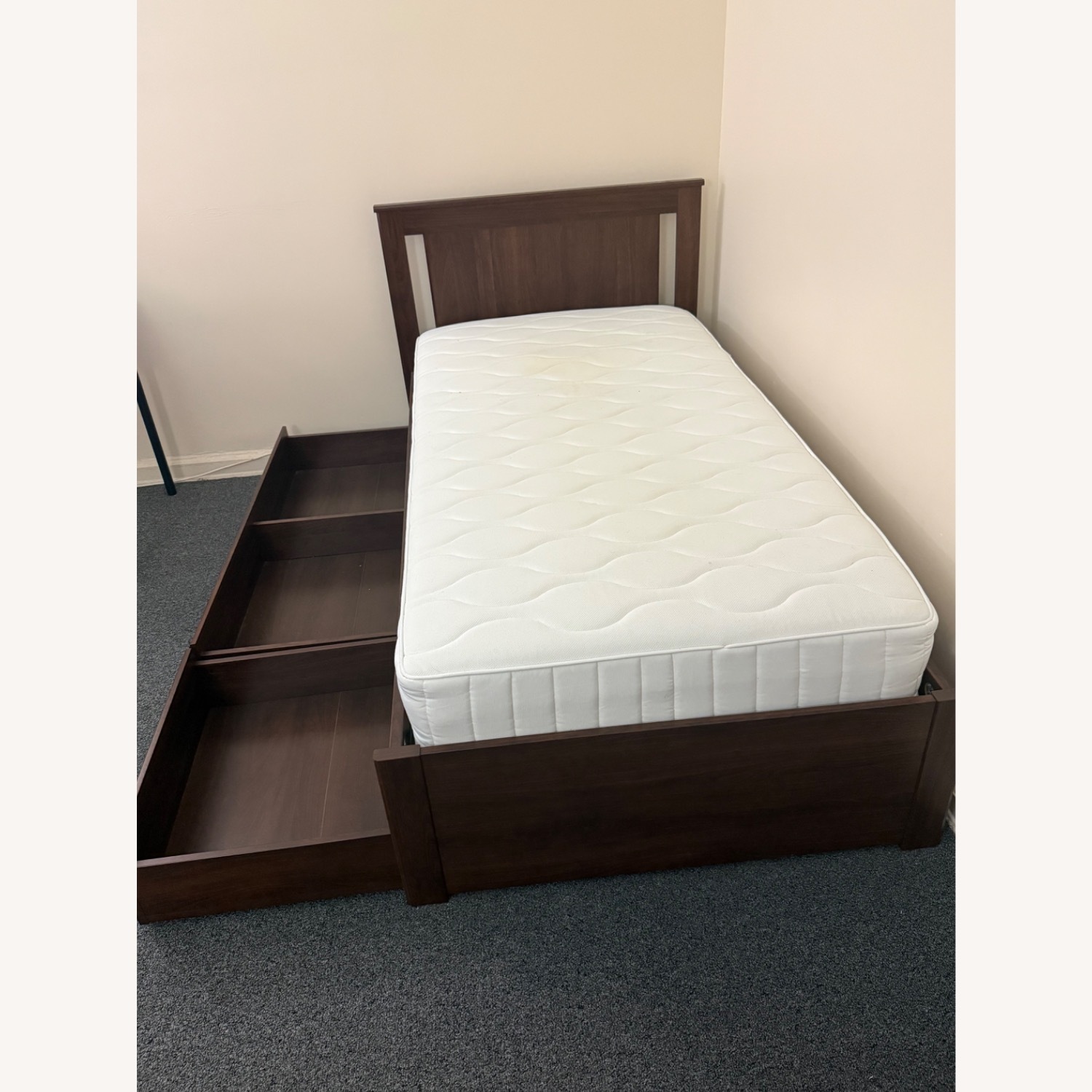 IKEA SONGESAND Bed Frame With 2 Storage Boxes - image-3