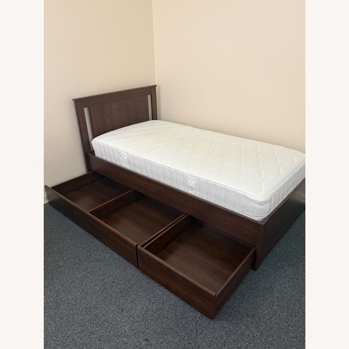 Used IKEA SONGESAND Bed Frame With 2 Storage Boxes  for sale on AptDeco