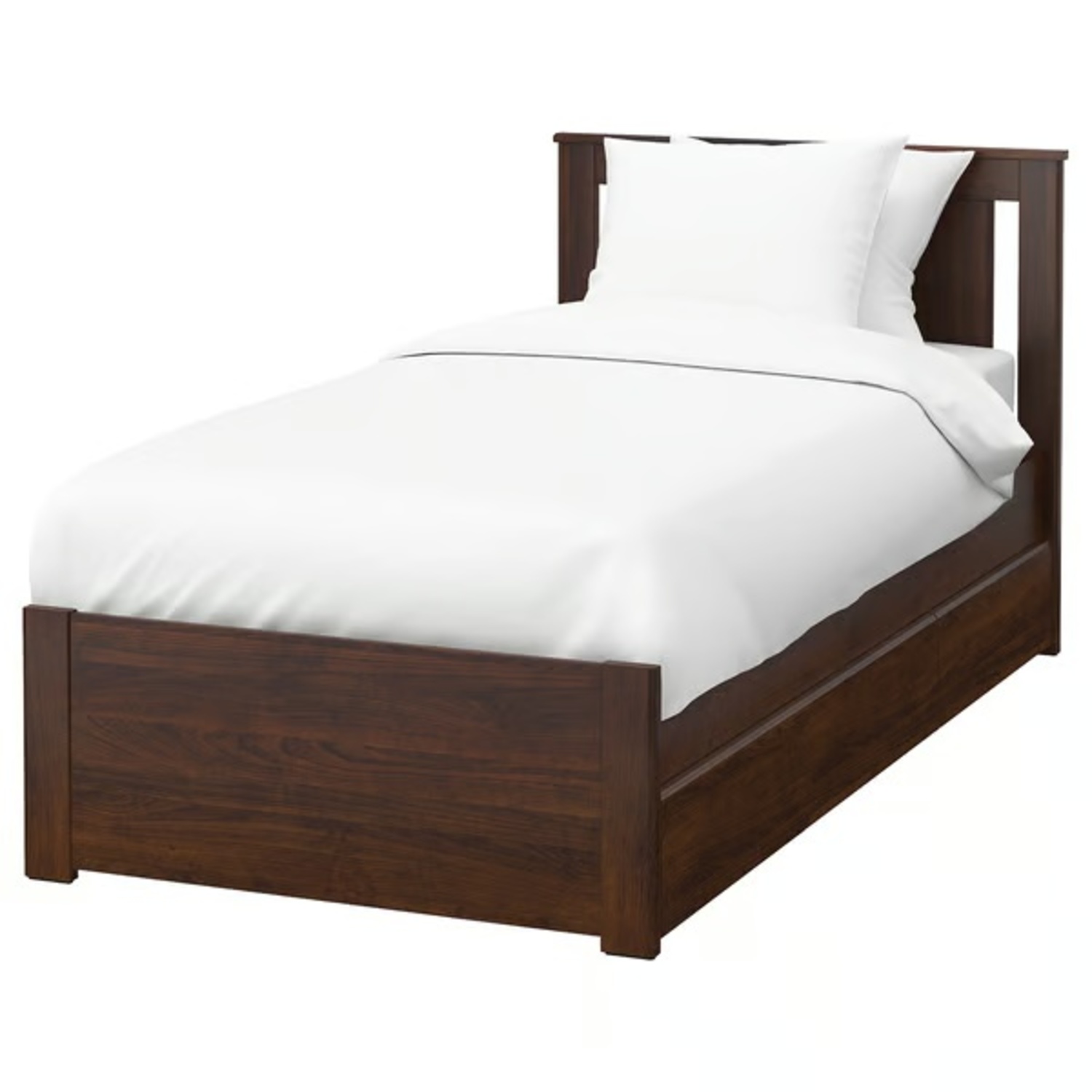 IKEA SONGESAND Bed Frame With 2 Storage Boxes - image-4