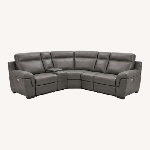 Used Macy's Julius II 4 pc Sect W 2 Power Recliners for sale on AptDeco