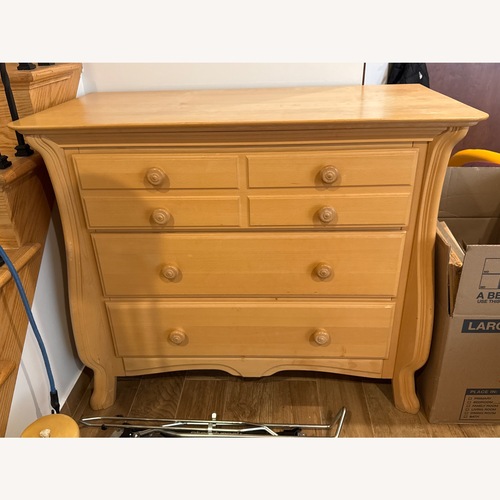 Used Romina Furniture Natural Wood Dresser for sale on AptDeco