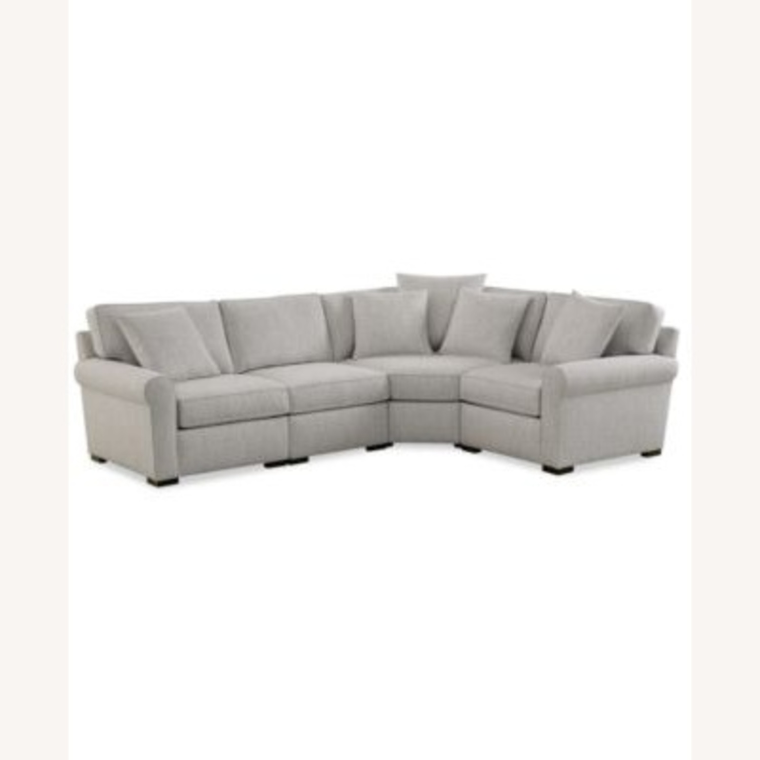 Macy's Radley Light Gray Fabric 3+ Piece Sectional - image-4