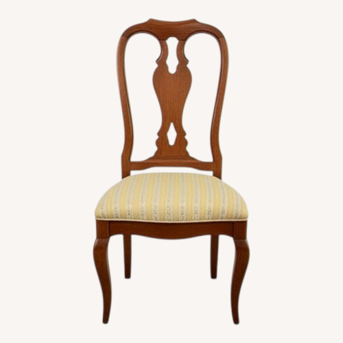 Used Ethan Allen Dark Brown Wood Dining Chairs for sale on AptDeco
