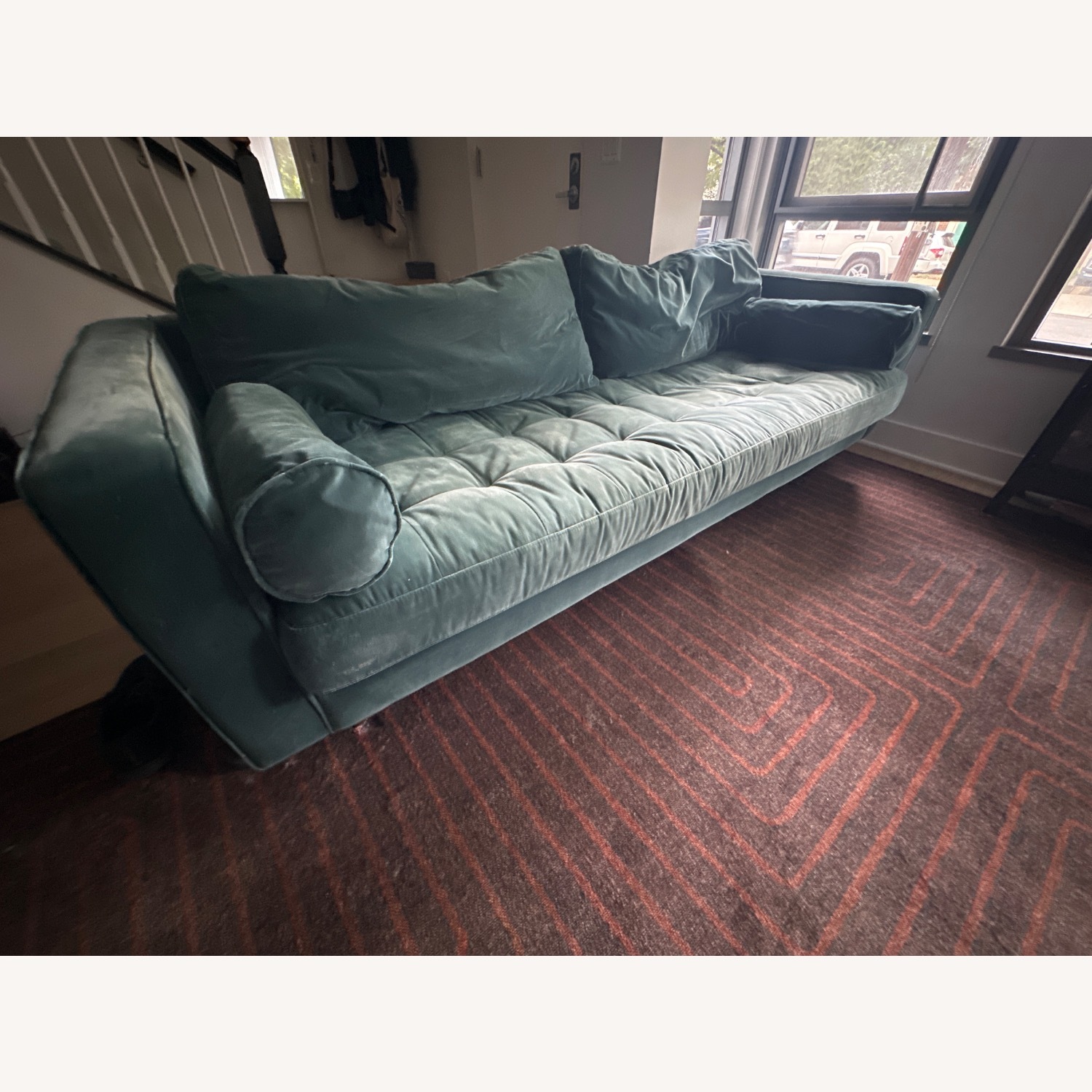 Article Sven 88” Tufted Velvet Sofa - Pacific Blue - image-2