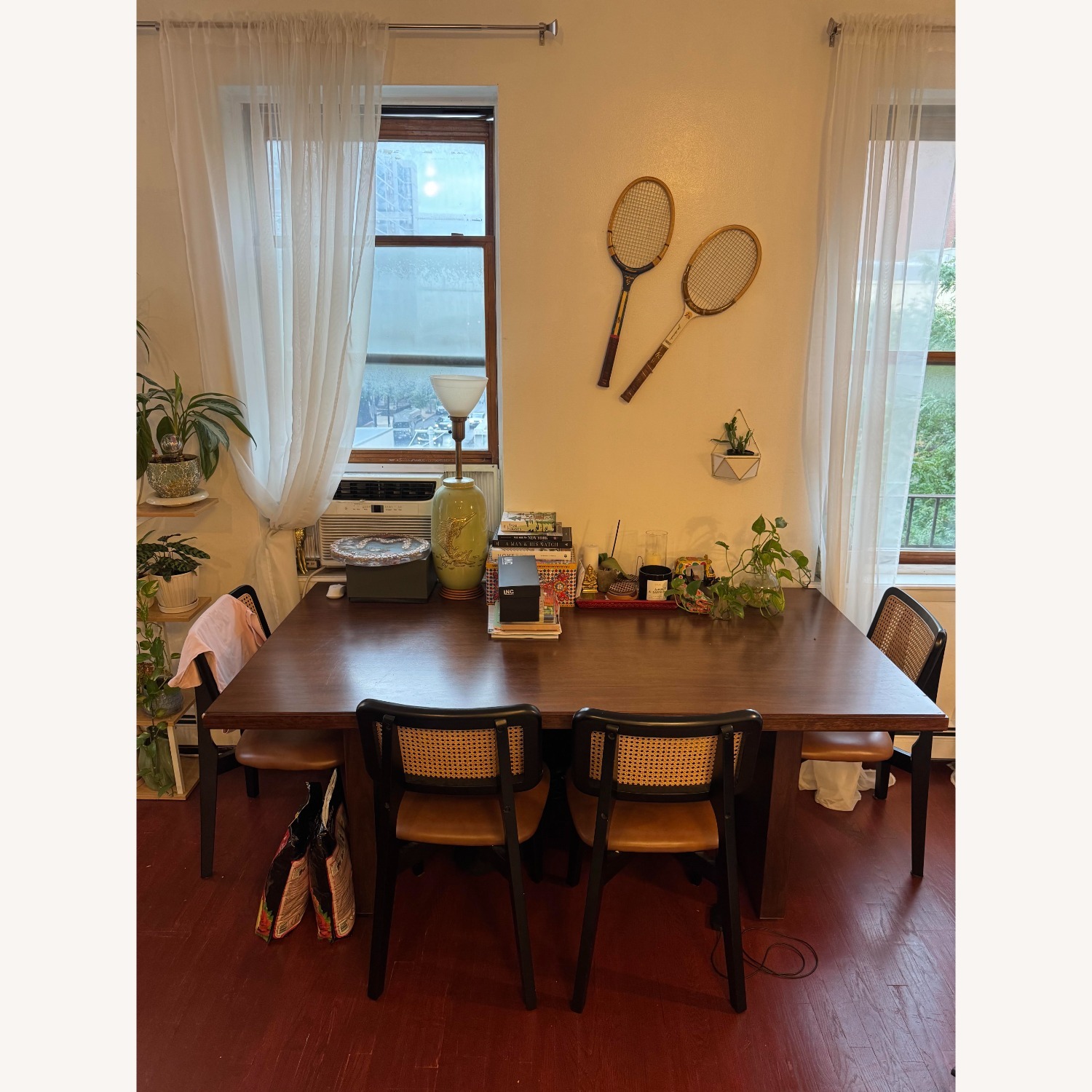 West Elm Margery Dark Brown Wood Dining Table - image-3