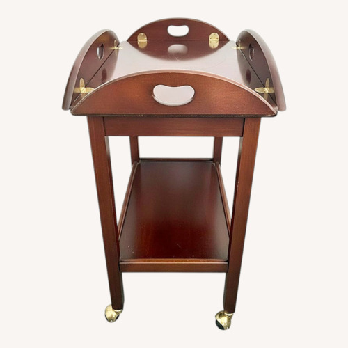 Used Vintage/Antique Finds Wood Bar Cart for sale on AptDeco