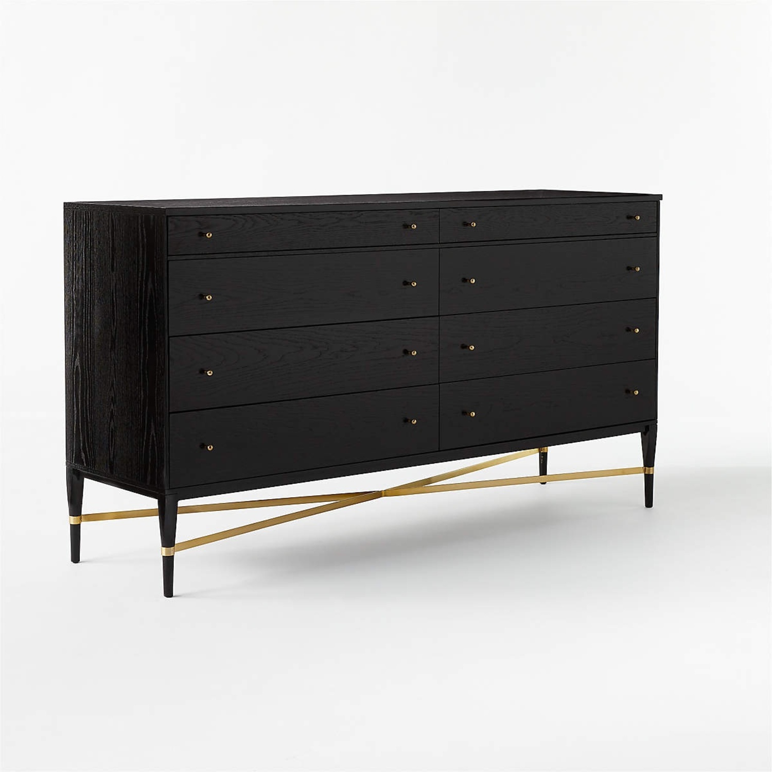 CB2 Solid Oak 8 Drawer Dresser - image-4