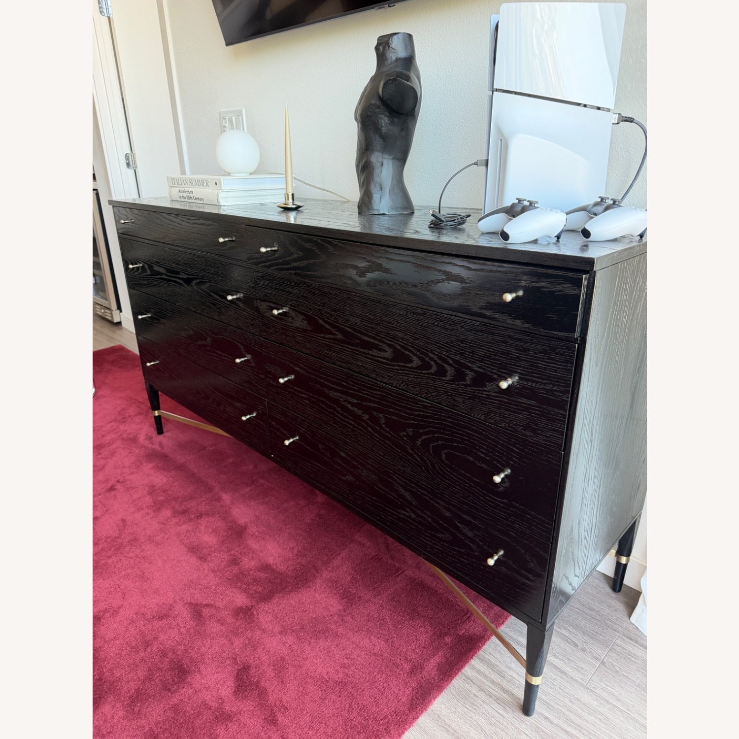 CB2 Solid Oak 8 Drawer Dresser - image-2