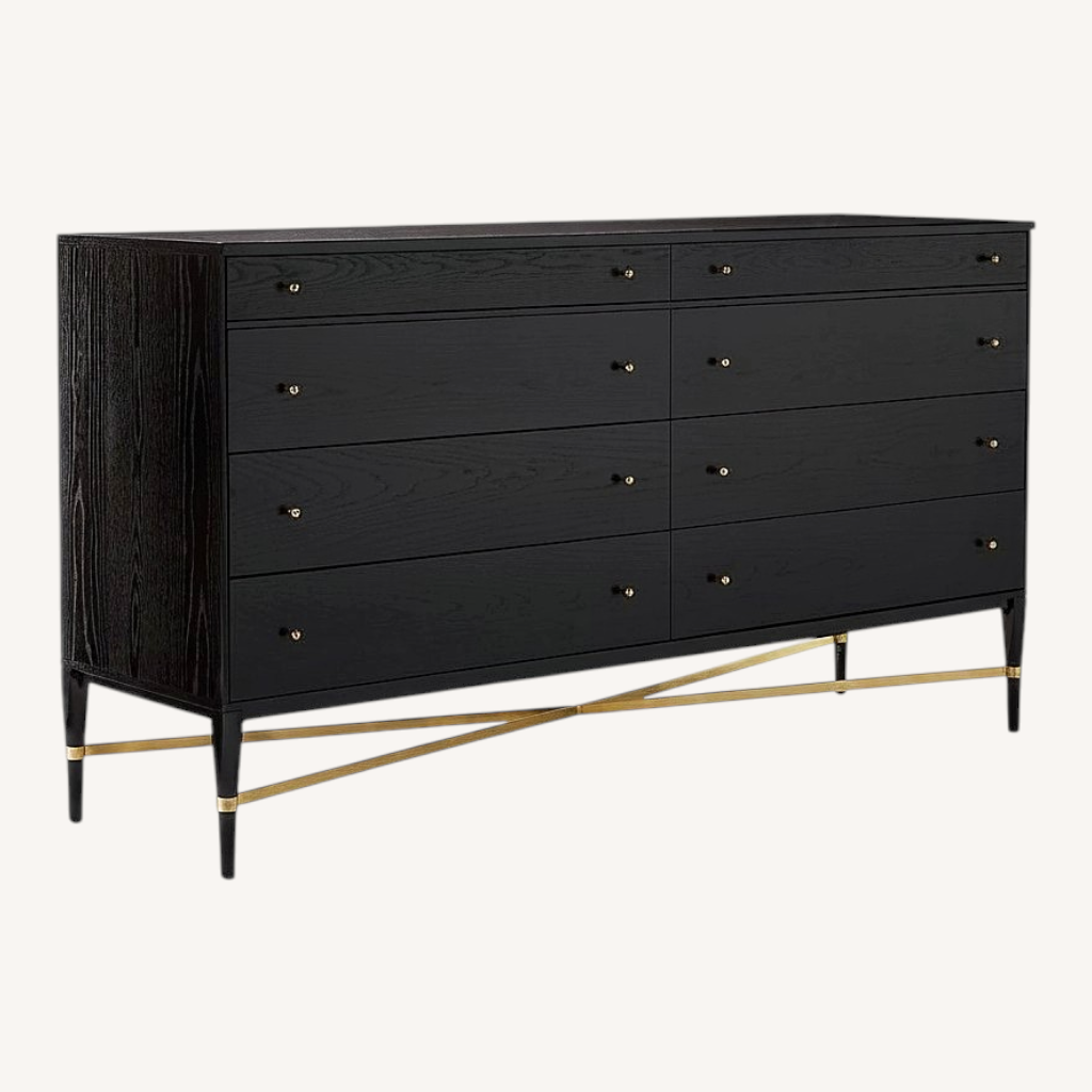 Image of CB2 Solid Oak 8 Drawer Dresser