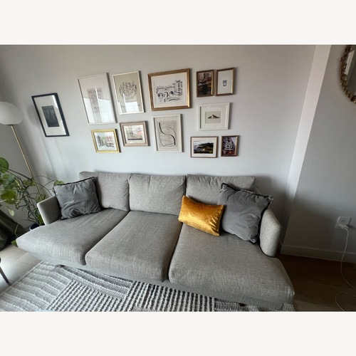 Used Article Burrard Light Gray 3+ Seater Sofa for sale on AptDeco