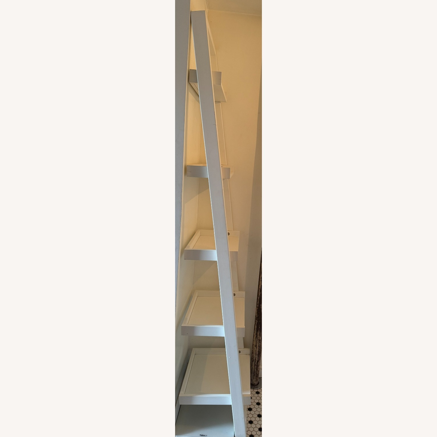  Crate & Barrel Leaning Ladder Bookcase  - image-3