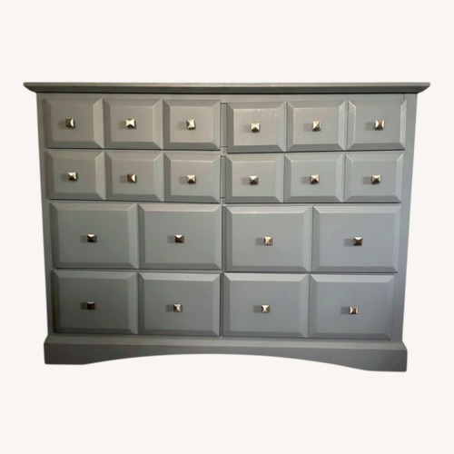 Used Light Gray Wood Dresser for sale on AptDeco
