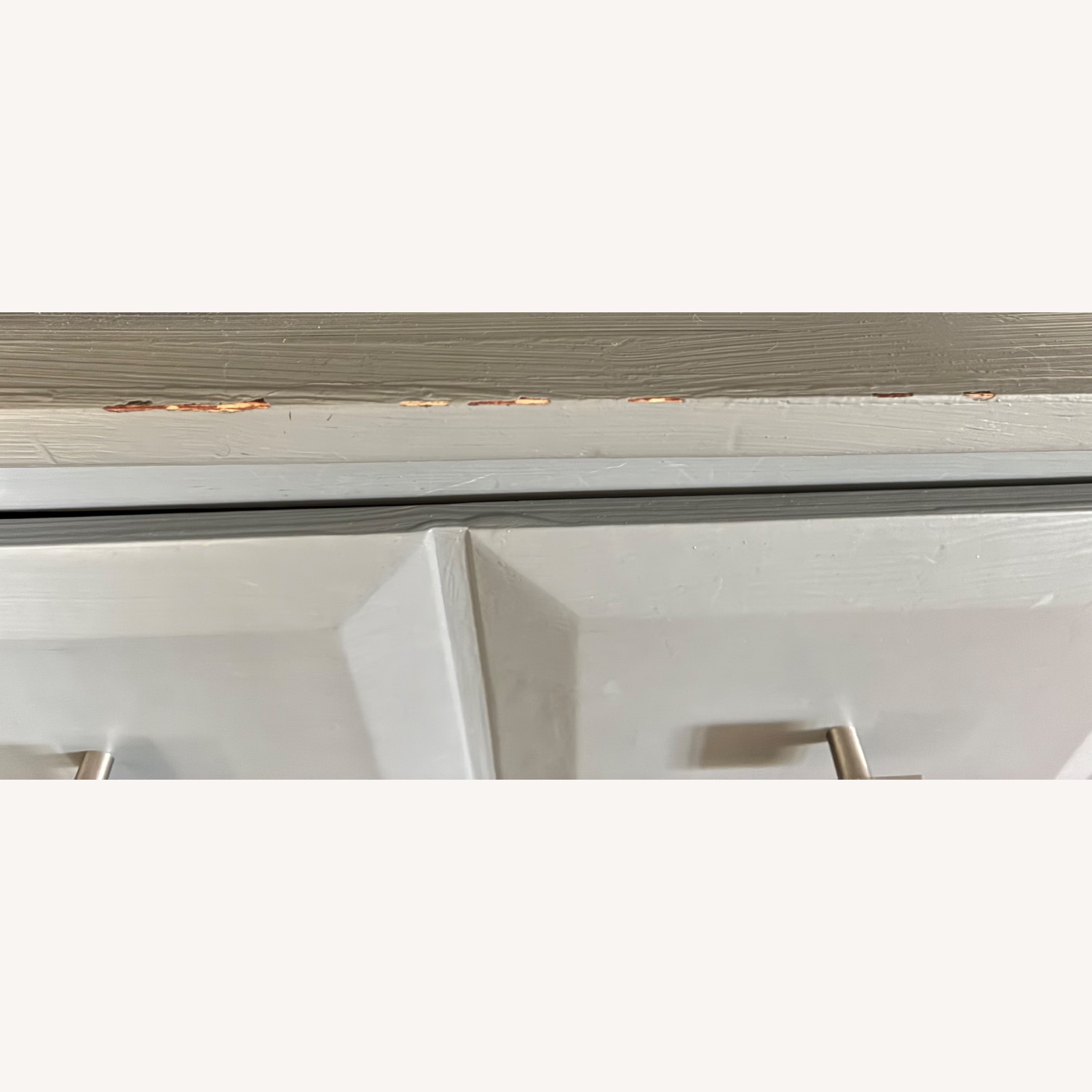Light Gray Wood Dresser - image-4