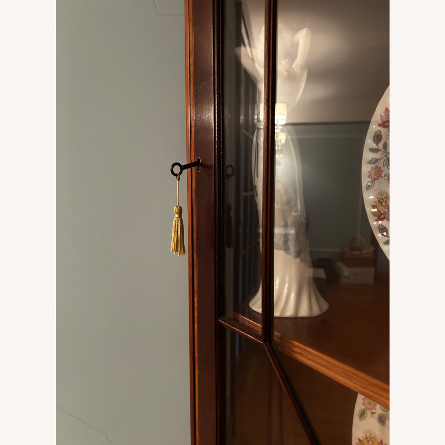 Vintage Wood Corner Wall Unit - image-15