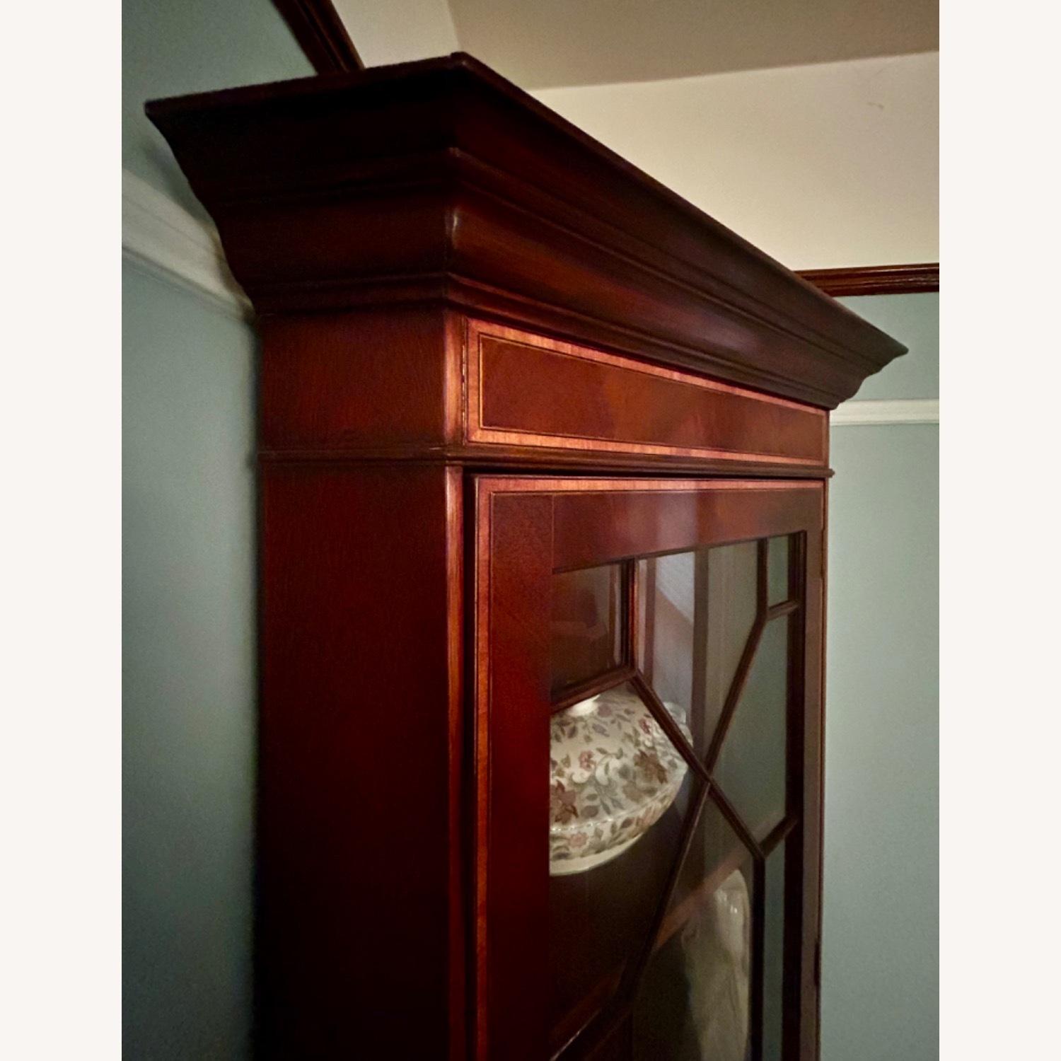 Vintage Wood Corner Wall Unit - image-13