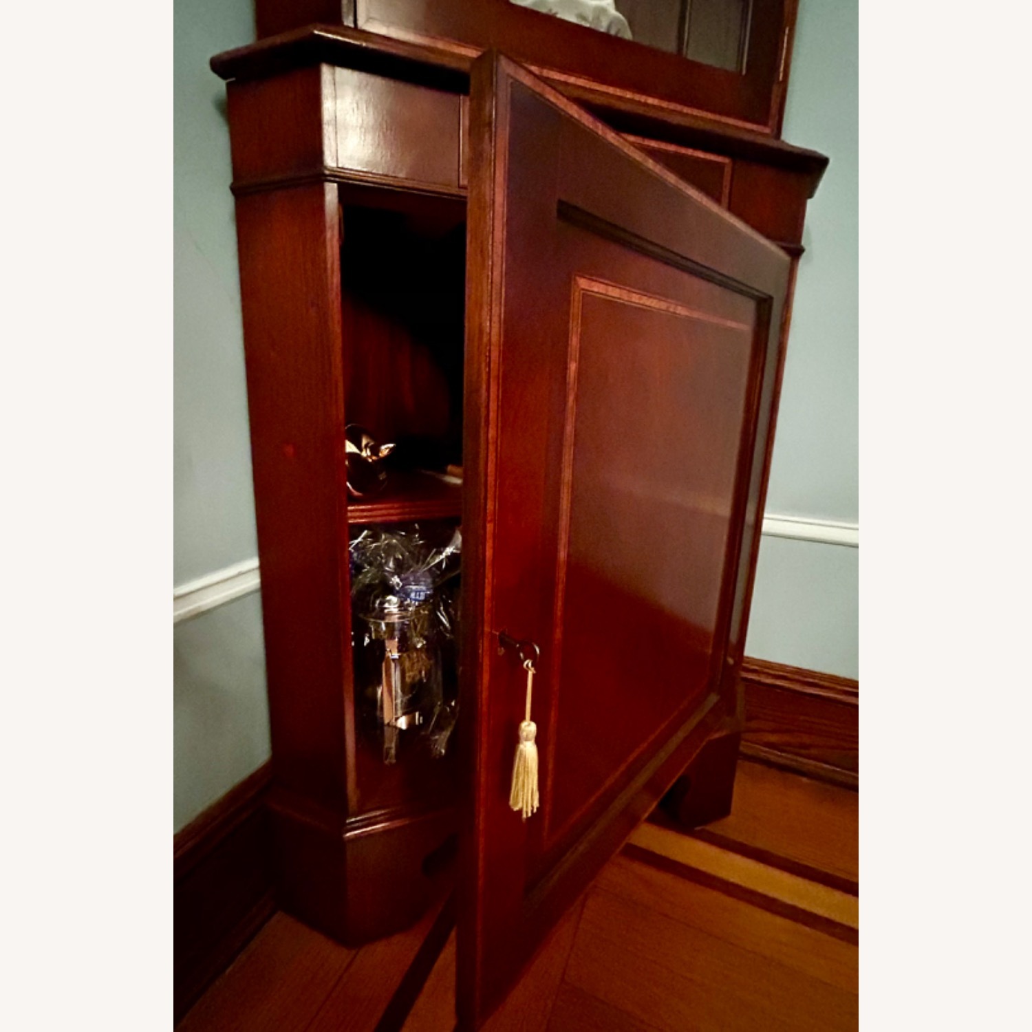 Vintage Wood Corner Wall Unit - image-14