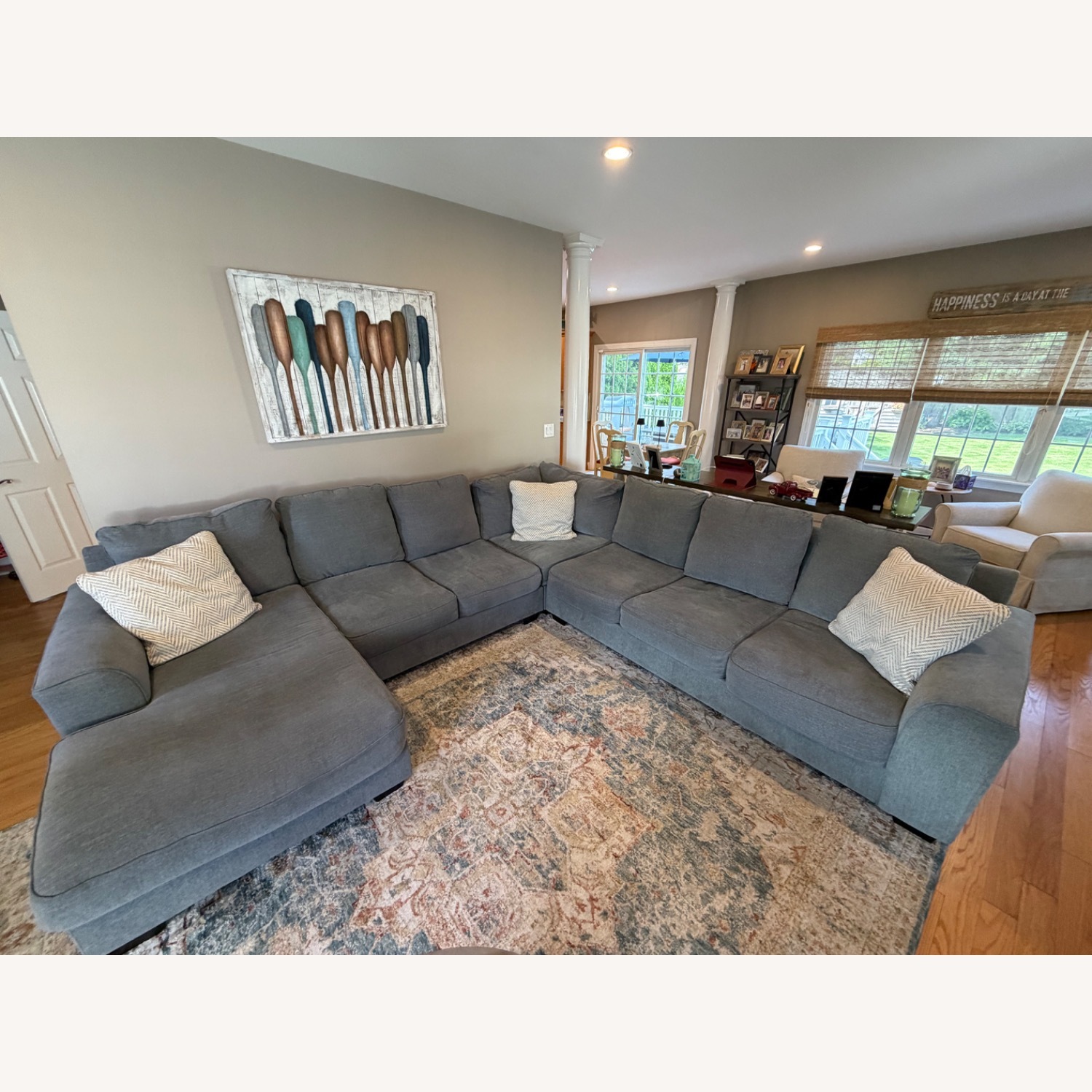 Ashley Furniture Newellen Dark Gray 3+ Piece Sectional - image-2